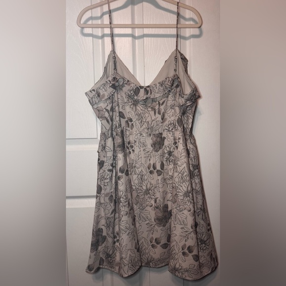 NWOT Abercrombie & Fitch Floral Ruffle Tie Mini Dress (size XL TALL, 38” Length) - Picture 9 of 9